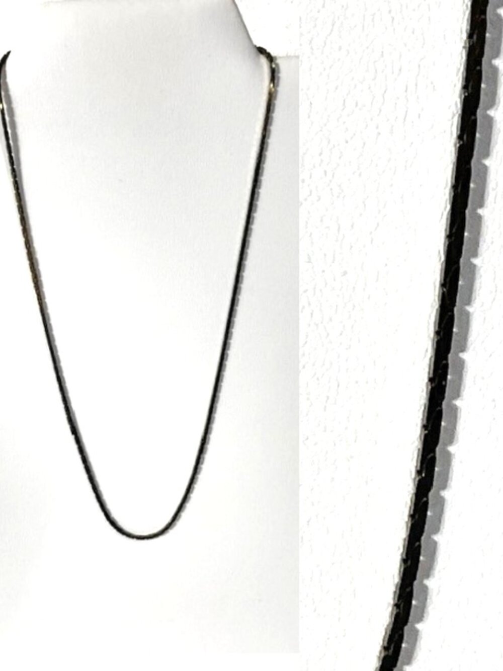 Sterling silver 2 MM chain necklace.